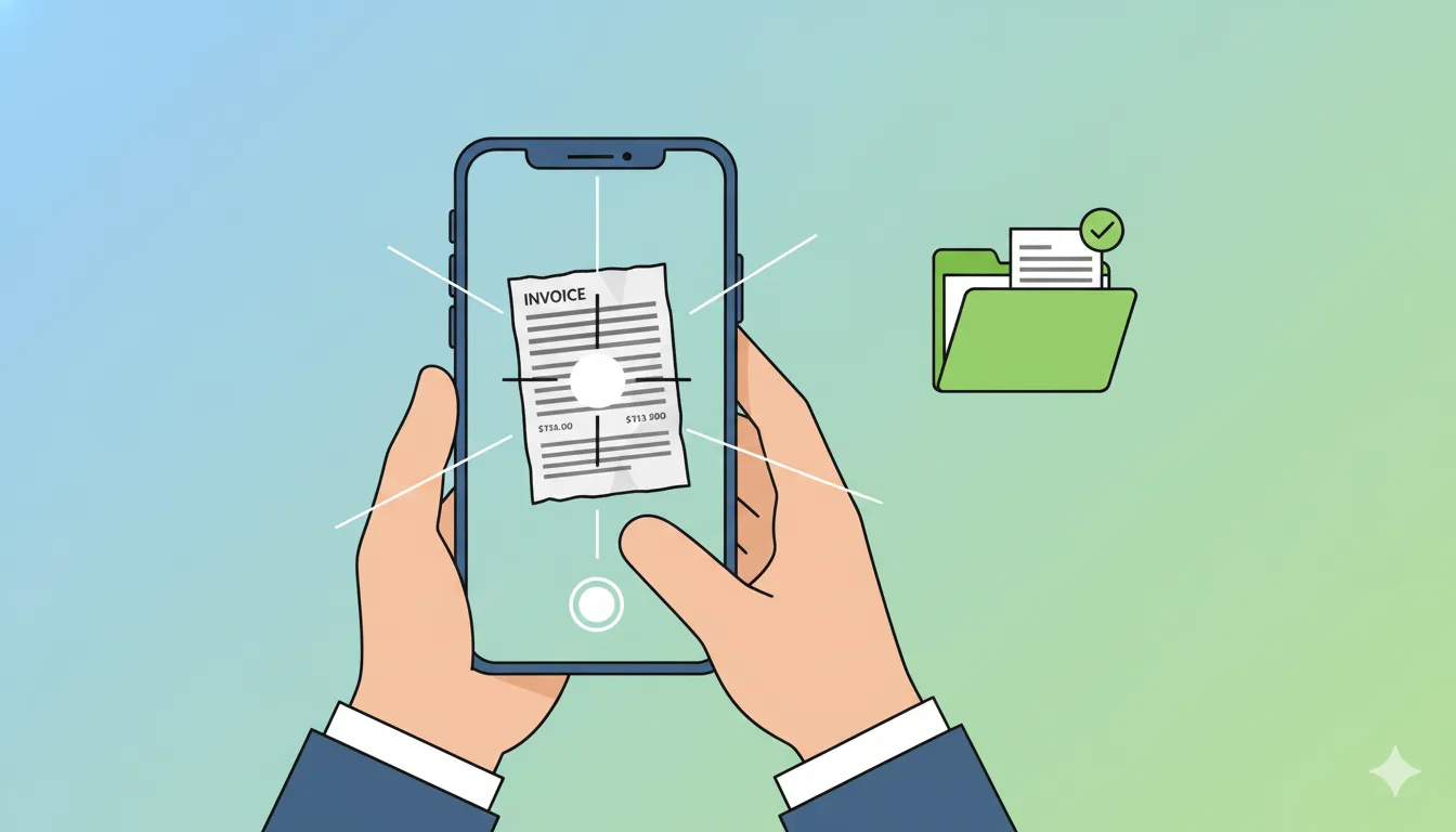 An image of a sample invoice before OCR processing